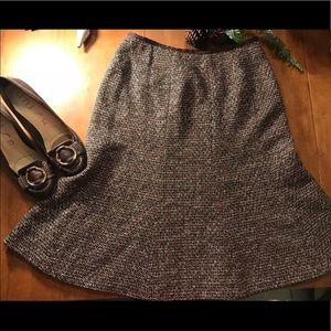 Vintage inspired wool A line skirt